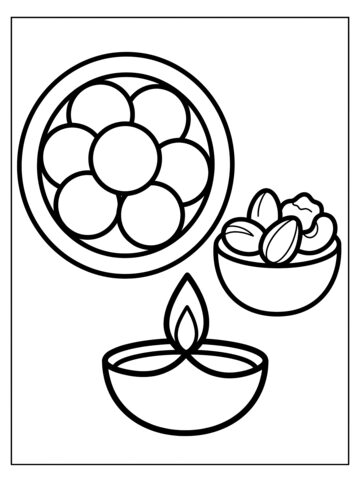 Sweets coloring page