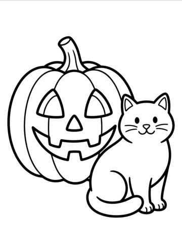 Jack-o-lantern coloring page