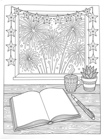 A brand new page coloring page